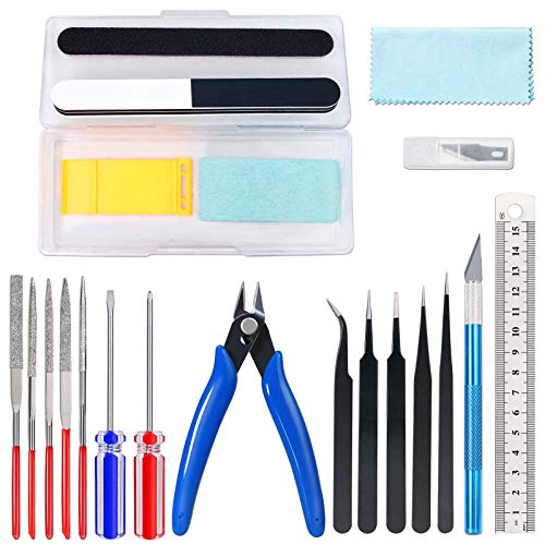 FIXITOK 25 Stücke Gundam Modell Werkzeuge Model Basic Tools Set Gundam Modeler Grundwerkzeuge Model Tools Set Modellbau Werkzeuge für Automodell Montagebaukasten Hobby Model Assemble Building FIXITOK 25 Stücke Gundam Modell Werkzeuge Model Basic Tools Set Gundam Modeler Grundwerkzeuge Model Tools Set Modellbau Werkzeuge für Automodell Montagebaukasten Hobby Model Assemble Building von FIXITOK