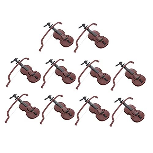 FIXOSHEE 10 Sätze Teiliges Mini Violine Modell Filigrane Deko Geige für Puppenhaus und Foto Requisiten Detailreiche Miniatur Musikinstrumente als Stilvolle Dekoartikel für Zuhause und Büro FIXOSHEE 10 Sätze Teiliges Mini Violine Modell Filigrane Deko Geige für Puppenhaus und Foto Requisiten Detailreiche Miniatur Musikinstrumente als Stilvolle Dekoartikel für Zuhause und Büro von FIXOSHEE