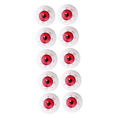 FIXOSHEE 10 Stück Halloween Horror Deko Rote Mystische Fake Augen mit Realistischen Adern Langlebige Kunststoff Effekte für Gruselige Partys und Schaurige Requisiten FIXOSHEE 10 Stück Halloween Horror Deko Rote Mystische Fake Augen mit Realistischen Adern Langlebige Kunststoff Effekte für Gruselige Partys und Schaurige Requisiten von FIXOSHEE