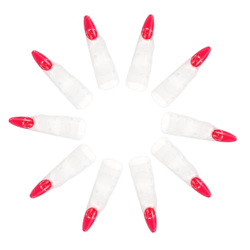 FIXOSHEE 10 Stück Leuchtende Halloween Hexenfinger Fingernagel Abdeckungen für Cosplay Kostüm Gruselige Deko Zubehör für Gruselige Partys und Horror Mottos FIXOSHEE 10 Stück Leuchtende Halloween Hexenfinger Fingernagel Abdeckungen für Cosplay Kostüm Gruselige Deko Zubehör für Gruselige Partys und Horror Mottos von FIXOSHEE