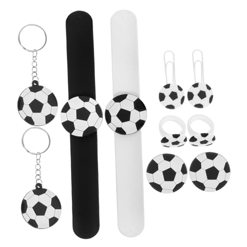 FIXOSHEE 10 Stück Teiliges Fußball Partyset Mitgebsel mit Schlüsselanhängern Pins Ringen und Lesezeichen Vielseitige Fußball Geschenke für Mädchen und Jungen für Geburtstagsfeiern und FIXOSHEE 10 Stück Teiliges Fußball Partyset Mitgebsel mit Schlüsselanhängern Pins Ringen und Lesezeichen Vielseitige Fußball Geschenke für Mädchen und Jungen für Geburtstagsfeiern und von FIXOSHEE