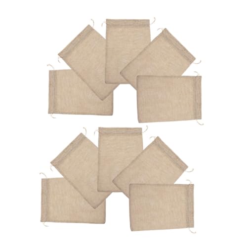 FIXOSHEE 10 Stück Teiliges Jutesäckchen Kordelzug Kleine Leinensäckchen Praktische Aufbewahrung für Schmuck Süßigkeiten Partygeschenke Sicherer Verschluss Vielseitig für Hochzeit und Alltag FIXOSHEE 10 Stück Teiliges Jutesäckchen Kordelzug Kleine Leinensäckchen Praktische Aufbewahrung für Schmuck Süßigkeiten Partygeschenke Sicherer Verschluss Vielseitig für Hochzeit und Alltag von FIXOSHEE