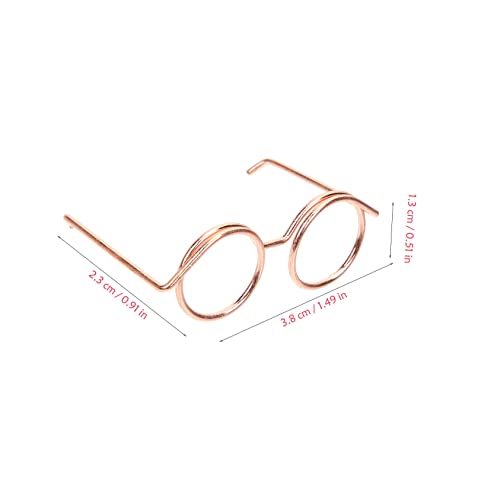 FIXOSHEE 10 Stück Teiliges Mini Metallbrillen für Puppen Roségoldfarbene Runde Drahtfassung ohne Gläser Leichte Puppenbrillen Accessoires für DIY Fotorequisiten Puppenkostüm Zubehör FIXOSHEE 10 Stück Teiliges Mini Metallbrillen für Puppen Roségoldfarbene Runde Drahtfassung ohne Gläser Leichte Puppenbrillen Accessoires für DIY Fotorequisiten Puppenkostüm Zubehör von FIXOSHEE