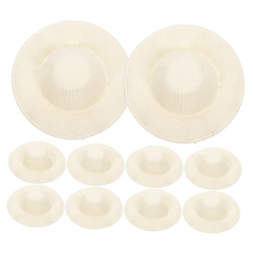 FIXOSHEE 10 Stück Teiliges Mini Strohhut Puppenzubehör Handgefertigte Natürliche Bastel hutdekoration für DIY Puppenkostüme und Miniaturspielzeug Beiger Puppenhut für kreative Aktivitäten FIXOSHEE 10 Stück Teiliges Mini Strohhut Puppenzubehör Handgefertigte Natürliche Bastel hutdekoration für DIY Puppenkostüme und Miniaturspielzeug Beiger Puppenhut für kreative Aktivitäten von FIXOSHEE