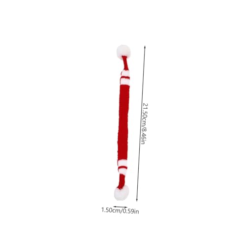 FIXOSHEE 10 Stück Teiliges Mini Wollschals für Puppen Zarte Langlebige in Rot und Grün für Puppendekoration und Festliche Anlässe Wie Weihnachten und Partys von FIXOSHEE