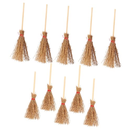 FIXOSHEE 10 Stück Teiliges Miniatur Besenset Handgefertigte Mini Besen als Puppenhaus Deko Realistische Hexenbesen Requisiten für Halloween Party Mini Garten Figuren Sammler und Hobby FIXOSHEE 10 Stück Teiliges Miniatur Besenset Handgefertigte Mini Besen als Puppenhaus Deko Realistische Hexenbesen Requisiten für Halloween Party Mini Garten Figuren Sammler und Hobby von FIXOSHEE