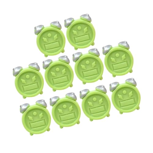 FIXOSHEE 10 Stück Teiliges Miniatur Wecker aus Leichtem Resin Vintage Stil Kompakt und Dekorativ für Puppenhaus Mini szenen und Wohnaccessoires Leise Geräuscharm und Platzsparend von FIXOSHEE