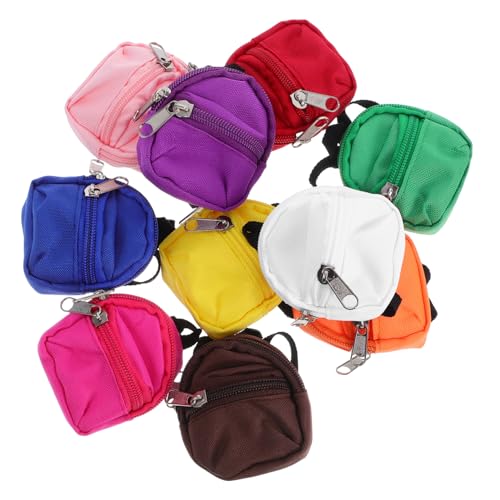 FIXOSHEE 10 Stück Teiliges Miniatur Zip Rucksack für Puppen Robuste Tragbare Schultaschen für Vielseitiges Zubehör für Fantasievolles Rollenspiel und Puppenzubehör FIXOSHEE 10 Stück Teiliges Miniatur Zip Rucksack für Puppen Robuste Tragbare Schultaschen für Vielseitiges Zubehör für Fantasievolles Rollenspiel und Puppenzubehör von FIXOSHEE