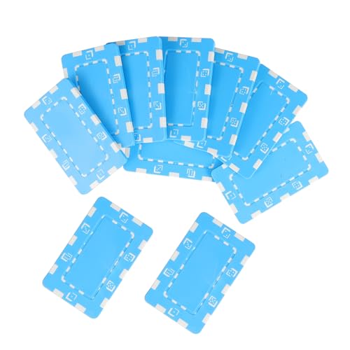 FIXOSHEE 10 Stück Teiliges Poker Chip Eisenplatte Glatte Kanten Wiederverwendbar für Holdem Roulette und Gesellschaftsspiele Hellblau Geeignet für Spielabende von FIXOSHEE