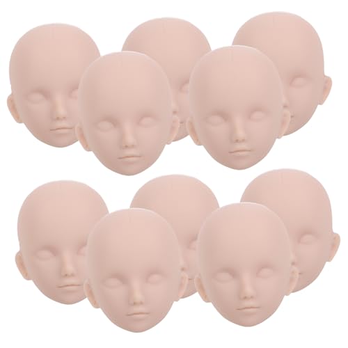 FIXOSHEE 10 Stück Teiliges Schminkpuppen Köpfe aus Kunststoff mit Offenen Augen Glatte Oberfläche für Makeup Training und Styling für Anfänger und Profis Leicht zu Reinigen und FIXOSHEE 10 Stück Teiliges Schminkpuppen Köpfe aus Kunststoff mit Offenen Augen Glatte Oberfläche für Makeup Training und Styling für Anfänger und Profis Leicht zu Reinigen und von FIXOSHEE