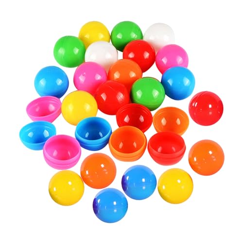 FIXOSHEE 100 Stück Teiliges Bunte Lotteriebälle Kunststoff Ziehungsbälle für Partyaktivitäten Spiele Unterhaltung und Gewinnspiele in Grün Blau Orange Rot Gelb von FIXOSHEE