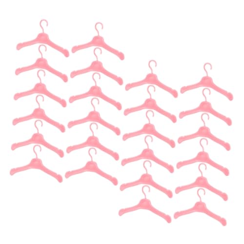 FIXOSHEE 100 Stück Teiliges Mini Puppenkleiderbügel aus Kunststoff Kompakte Stabile Puppenkleiderbügel für Puppenschrank und Puppenhaus Praktische Aufbewahrung für Puppenkleidung Farblich von FIXOSHEE