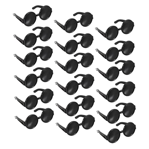 FIXOSHEE 100 Stück Teiliges Mini Puppensonnenbrillen aus Leichte Modische Puppenhaus Accessoires Lustige Brillendeko für Kleine Puppen für Bastelprojekte und Geschenkideen von FIXOSHEE