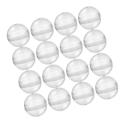 FIXOSHEE 100 Stück Transparente Kugelkapseln aus Hochwertigem Kunststoff Nachfüllbar für Kaugummiautomaten Partygeschenke und Geschenkverpackungen für Süßigkeiten und Kleine Überraschungen von FIXOSHEE
