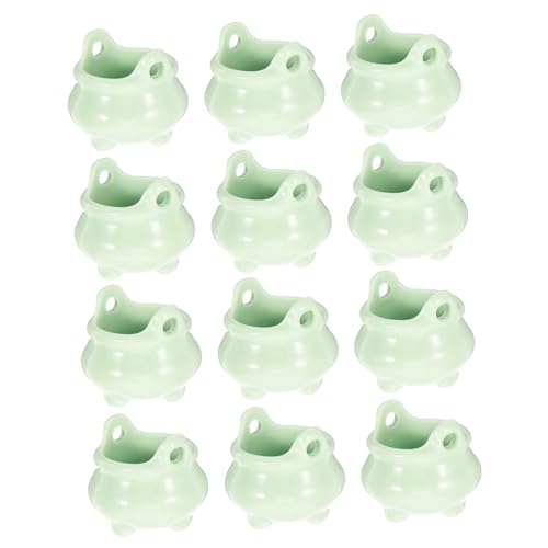 FIXOSHEE 12 Stück Teiliges Halloween Miniatur Detailreiche Miniaturherde für Puppenhäuser DIY Bastelset Halloween Deko für Bastelfreunde für Tisch und Minihausdekoration von FIXOSHEE