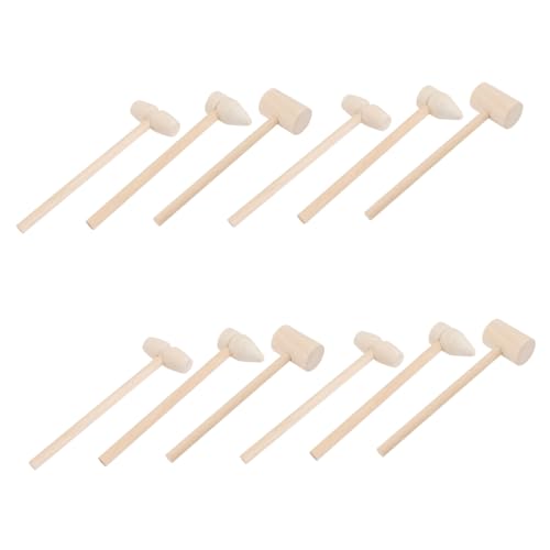 FIXOSHEE 12 Stück Teiliges Holzhammer Mini Mallet aus Hochwertigem Holz Sicher Ergonomisch Fördert Hand Auge Koordination und Feinmotorik für Ab Jahren FIXOSHEE 12 Stück Teiliges Holzhammer Mini Mallet aus Hochwertigem Holz Sicher Ergonomisch Fördert Hand Auge Koordination und Feinmotorik für Ab Jahren von FIXOSHEE