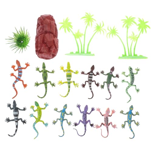 FIXOSHEE 12 Stück Teiliges Mini Echsenmodell Realistische Reptilienfiguren für Ab Jahren Pädagogisches zur Naturerkennung und Fantasievollem von FIXOSHEE