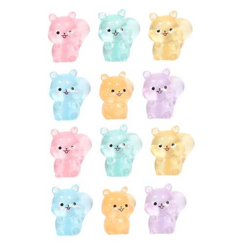 FIXOSHEE 12 Stück Teiliges Mini Resin Eichhörnchen mit Nachtleuchtfunktion Robuste und Langlebige Tierfiguren für Mikro Landschaften Leuchtende Dekoration für Feengärten und Puppenhaus FIXOSHEE 12 Stück Teiliges Mini Resin Eichhörnchen mit Nachtleuchtfunktion Robuste und Langlebige Tierfiguren für Mikro Landschaften Leuchtende Dekoration für Feengärten und Puppenhaus von FIXOSHEE