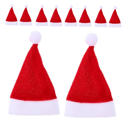 FIXOSHEE 12 Stück Teiliges Mini Weihnachtsmützen aus Weichem Kompakt und Leicht Dekorative Nikolausmützen für Lutscher Flaschen und Kleine Figuren für Weihnachtsfeiern und Geschenke FIXOSHEE 12 Stück Teiliges Mini Weihnachtsmützen aus Weichem Kompakt und Leicht Dekorative Nikolausmützen für Lutscher Flaschen und Kleine Figuren für Weihnachtsfeiern und Geschenke von FIXOSHEE