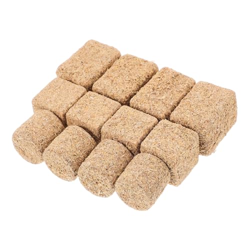 FIXOSHEE 12 Stück Teiliges Miniatur Heuballen aus Realistisch Geformte Mini Heuhaufen für Puppenhaus Bauernhof Dekoration Herbstliche Bastelaccessoires für Modelllandschaften und DIY von FIXOSHEE