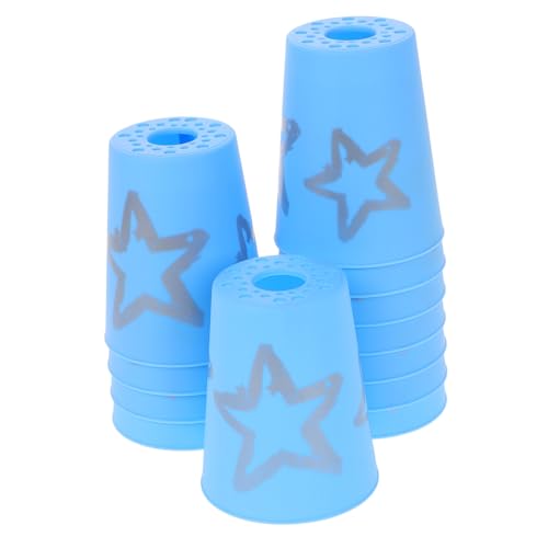 FIXOSHEE 12 Stück Teiliges Stapelbecher Set Schnelle Reaktionsspiele Stapelbare Spielbecher für Training Party und Wettbewerb Innovatives Design Leicht zu Reinigen Verstauen für Spiel und von FIXOSHEE