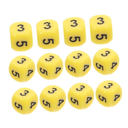 FIXOSHEE 12 Stück Teiliges Zahlenwürfel Kunststoffwürfel für Brettspiele und Mathematikunterricht Leichte Partyspiel Würfel mit Großen Zahlen Multifunktionale Spielwürfel für Spiel und von FIXOSHEE
