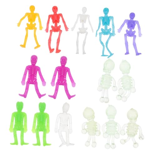 FIXOSHEE 15 Stück Teiliges TPR Skelettspielzeug Dehnbar und Sicher Halloween Deko für Gruselige Party Requisiten Lustige und Kleine Skelettfiguren für Spukhaus und Fest FIXOSHEE 15 Stück Teiliges TPR Skelettspielzeug Dehnbar und Sicher Halloween Deko für Gruselige Party Requisiten Lustige und Kleine Skelettfiguren für Spukhaus und Fest von FIXOSHEE