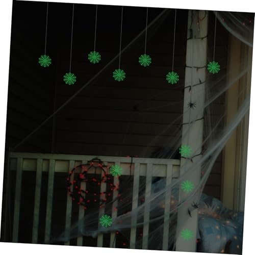 FIXOSHEE 150 Stück Halloween Spinnennetz Dekoration Kunststoff Leuchtendes Spinnennetz Zubehör für Halloween Szene Party Wand Fenster Deko Gruselige Requisite für Innen und Außen FIXOSHEE 150 Stück Halloween Spinnennetz Dekoration Kunststoff Leuchtendes Spinnennetz Zubehör für Halloween Szene Party Wand Fenster Deko Gruselige Requisite für Innen und Außen von FIXOSHEE