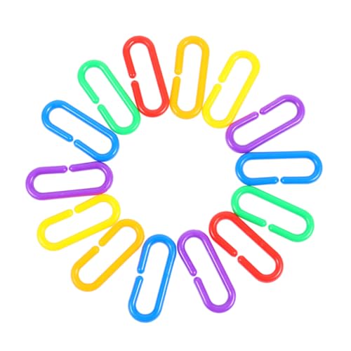 FIXOSHEE 150 Stück Teiliges Bunte C Clip Kettenglieder aus Robustem Kunststoff Leicht für Greifen Fördert Visuelle und Auditive Entwicklung Pädagogisches für Junge Mädchen und Jungen FIXOSHEE 150 Stück Teiliges Bunte C Clip Kettenglieder aus Robustem Kunststoff Leicht für Greifen Fördert Visuelle und Auditive Entwicklung Pädagogisches für Junge Mädchen und Jungen von FIXOSHEE