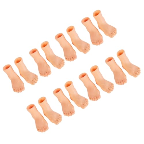 FIXOSHEE 16 Stück Teiliges Miniatur Fußpuppen aus Flexiblem Material Lehrreiches Fingerspielzeug zur Fußerkennung Pädagogisches Handpuppenzubehör für Kindergeburtstag und Partyspaß von FIXOSHEE