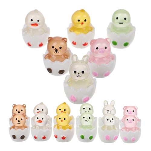 FIXOSHEE 18 Stück Teiliges Leuchtende Miniatur Tierfiguren mit Ei Harz Mini Tierbabys im Dunkeln Strahlend Detailreiche Stabile Figuren für DIY Mikro Landschaft und Indoor Outdoor FIXOSHEE 18 Stück Teiliges Leuchtende Miniatur Tierfiguren mit Ei Harz Mini Tierbabys im Dunkeln Strahlend Detailreiche Stabile Figuren für DIY Mikro Landschaft und Indoor Outdoor von FIXOSHEE