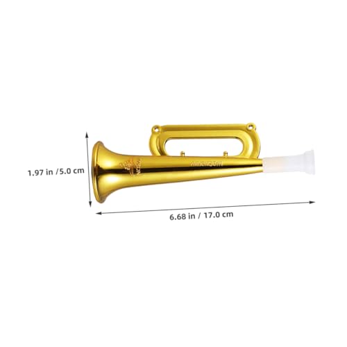 FIXOSHEE 18 Stück Teiliges Trumpetenset Goldfarbene Kunststoff Hupen Geräuschstarke Cheerleading Tröten für Tragbar für Sportspiele Konzerte und Feierlichkeiten FIXOSHEE 18 Stück Teiliges Trumpetenset Goldfarbene Kunststoff Hupen Geräuschstarke Cheerleading Tröten für Tragbar für Sportspiele Konzerte und Feierlichkeiten von FIXOSHEE