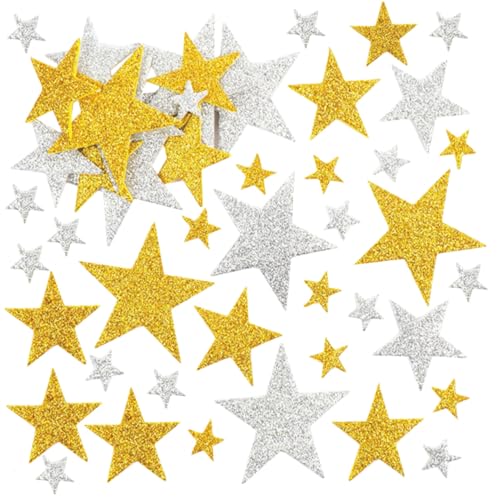 FIXOSHEE 180 Stück Glitzerstern Aufkleber Eva Moosgummi Stern Sticker Selbstklebend für Basteln Party Dekoration Weihnachten DIY Kreative Sticker FIXOSHEE 180 Stück Glitzerstern Aufkleber Eva Moosgummi Stern Sticker Selbstklebend für Basteln Party Dekoration Weihnachten DIY Kreative Sticker von FIXOSHEE