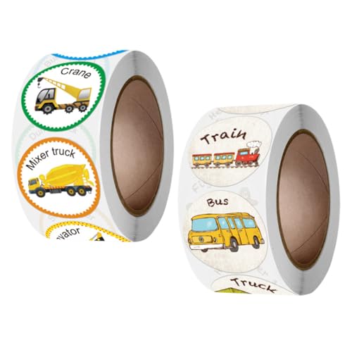FIXOSHEE 2 Rollen Belohnungssticker Fahrzeuge Motiv Selbstklebend Kindergarten Etiketten für Schule Basteln Geschenk FIXOSHEE 2 Rollen Belohnungssticker Fahrzeuge Motiv Selbstklebend Kindergarten Etiketten für Schule Basteln Geschenk von FIXOSHEE