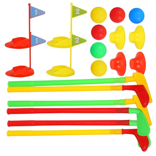 FIXOSHEE 2 Sätze Golfspielzeug Kunststoff Mini Golf Set mit Golfschlägern und Bällen Outdoor Indoor Sportspielzeug für Jungen und Mädchen Ab Jahren Fördert Bewegung und Zufällige Farbe FIXOSHEE 2 Sätze Golfspielzeug Kunststoff Mini Golf Set mit Golfschlägern und Bällen Outdoor Indoor Sportspielzeug für Jungen und Mädchen Ab Jahren Fördert Bewegung und Zufällige Farbe von FIXOSHEE