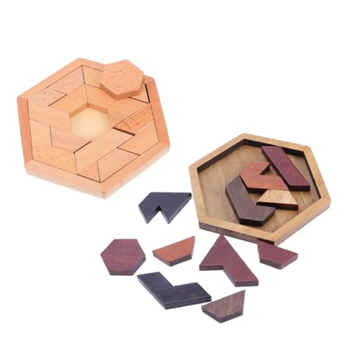 FIXOSHEE 2 Sätze Holzspielzeug Hexagon Puzzle Lernspiel Form Farbenerkennung Hand Auge koordination Eltern Junge Montessori Pädagogisch FIXOSHEE 2 Sätze Holzspielzeug Hexagon Puzzle Lernspiel Form Farbenerkennung Hand Auge koordination Eltern Junge Montessori Pädagogisch von FIXOSHEE