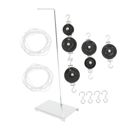 FIXOSHEE 2 Sätze Metall Pulley Blocks mit Robustem Halterungssystem für Einzel und Doppelrollen Vielseitig Einsetzbar für Physikunterricht und Gruppenexperimente Oberschulen von FIXOSHEE