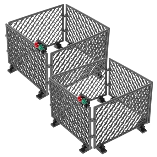 FIXOSHEE 2 Sätze Militärisches Schutznetz Bausteine für Langlebig Robust DIY Bausatz Graue Zaunmodule Interaktives Familienspiel Geschenk FIXOSHEE 2 Sätze Militärisches Schutznetz Bausteine für Langlebig Robust DIY Bausatz Graue Zaunmodule Interaktives Familienspiel Geschenk von FIXOSHEE