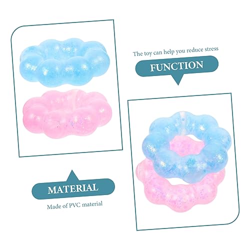 FIXOSHEE 2 Stück Dehnbare PVC Squeeze Armbänder Bunte Stressabbau für Erwachsene Vielseitige Sensorik Spielzeuge zur Emotionalen Entspannung Zufällige Farbe Zufällige Farbe von FIXOSHEE