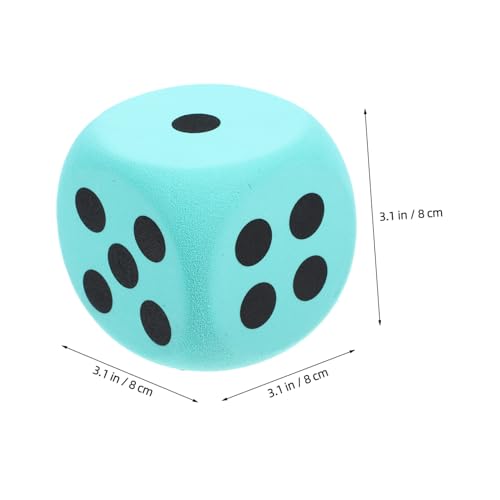FIXOSHEE 2 Stück Große Eva Schaumwürfel Leichte Abgerundete Riesenspielewürfel für Partyspiele Lernspiele und Aktivitäten Sichere Langlebige Kinderwürfel für Gruppen und Unterricht von FIXOSHEE