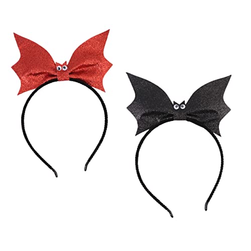 FIXOSHEE 2 Stück Halloween Haarreif Teiliges mit Glitzernder Fledermaus Deko Leichter und Bequemer Bat Headband für Damen für Halloween Kostüm Cosplay Party und Fotorequisiten FIXOSHEE 2 Stück Halloween Haarreif Teiliges mit Glitzernder Fledermaus Deko Leichter und Bequemer Bat Headband für Damen für Halloween Kostüm Cosplay Party und Fotorequisiten von FIXOSHEE