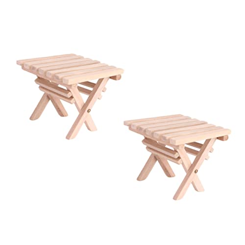 FIXOSHEE 2 Stück Klappbarer Holz Miniatur Tisch Miniaturmöbel für Puppenhaus Dekoration Leichtes Faltbares Modell für DIY Basteln Kindergartenhandwerk und Mini Landschaft Langlebig und FIXOSHEE 2 Stück Klappbarer Holz Miniatur Tisch Miniaturmöbel für Puppenhaus Dekoration Leichtes Faltbares Modell für DIY Basteln Kindergartenhandwerk und Mini Landschaft Langlebig und von FIXOSHEE