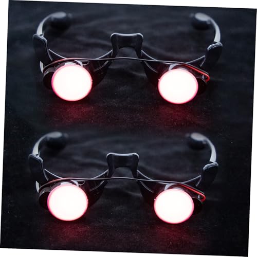 FIXOSHEE 2 Stück LED Clownbrille Leuchtende Partybrillen mit LED Licht Lustige Gläser für Halloween Karneval Weihnachtsfeier Cosplay Partyzubehör FIXOSHEE 2 Stück LED Clownbrille Leuchtende Partybrillen mit LED Licht Lustige Gläser für Halloween Karneval Weihnachtsfeier Cosplay Partyzubehör von FIXOSHEE