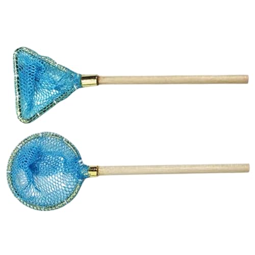 FIXOSHEE 2 Stück Miniatur Fischnetz Teiliges Leichtes Puppenzubehör für Fotorequisiten Vielseitig Einsetzbar als Dekoratives Miniatur Fischernetz für Puppenhäuser und Mikrohaus Dekoration von FIXOSHEE