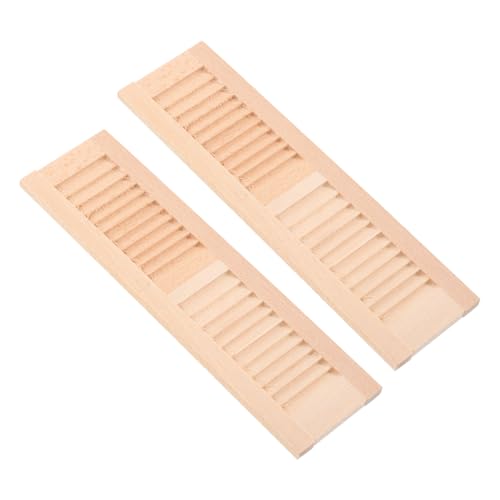 FIXOSHEE 2 Stück Miniatur Holz Fensterläden Teiliges Realistische Puppenhaus Dekoration Langlebige Kompakte und Leichte Holzrahmen für Puppenmöbel und Miniaturlandschaften FIXOSHEE 2 Stück Miniatur Holz Fensterläden Teiliges Realistische Puppenhaus Dekoration Langlebige Kompakte und Leichte Holzrahmen für Puppenmöbel und Miniaturlandschaften von FIXOSHEE