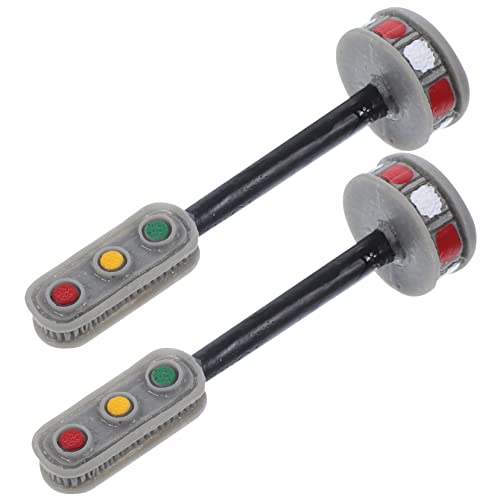 FIXOSHEE 2 Stück Miniatur Straßenlampen Modell Verkehrsampel für Mini Häuser für Bastelprojekte und Lehrreiche Spielumgebungen FIXOSHEE 2 Stück Miniatur Straßenlampen Modell Verkehrsampel für Mini Häuser für Bastelprojekte und Lehrreiche Spielumgebungen von FIXOSHEE