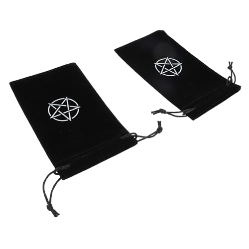 FIXOSHEE 2 Stück Pentacle Muster Tarot Karten Aufbewahrungstasche Waschbarer Antistatischer Samtbeutel mit Kordelzug Leicht Tragbar Strapazierfähiger Tarot Organizer für Esoterik und FIXOSHEE 2 Stück Pentacle Muster Tarot Karten Aufbewahrungstasche Waschbarer Antistatischer Samtbeutel mit Kordelzug Leicht Tragbar Strapazierfähiger Tarot Organizer für Esoterik und von FIXOSHEE