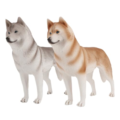 FIXOSHEE 2 Stück Realistische Husky Hunde Modell Detailgetreue Dekorative Haustierfigur für Zuhause Büro und Auto Feine Verarbeitung Geschenk für Tierliebhaber FIXOSHEE 2 Stück Realistische Husky Hunde Modell Detailgetreue Dekorative Haustierfigur für Zuhause Büro und Auto Feine Verarbeitung Geschenk für Tierliebhaber von FIXOSHEE