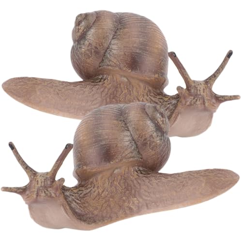 FIXOSHEE 2 Stück Realistische Schneckenfigur Kunststoff Simulation Tiermodell Lebensecht Garten Dekoration Lernspielzeug Fantasieentwicklung Geschenk FIXOSHEE 2 Stück Realistische Schneckenfigur Kunststoff Simulation Tiermodell Lebensecht Garten Dekoration Lernspielzeug Fantasieentwicklung Geschenk von FIXOSHEE