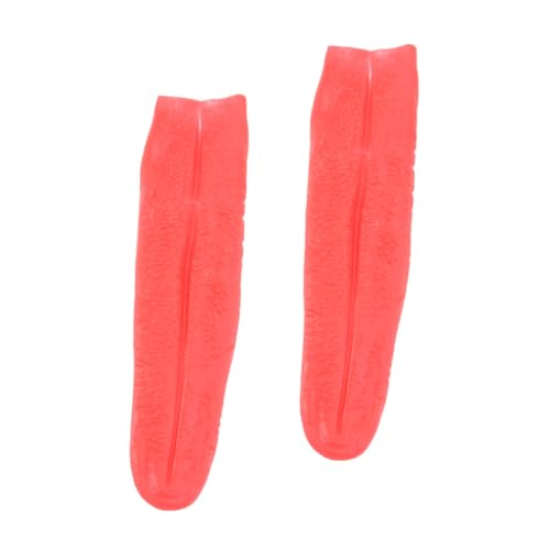 FIXOSHEE 2 Stück Rotes Teiliges Halloween Party Kostüm Lange Künstliche Requisit Leichtes Vinyl Material Gruselige Dekoration für Cosplay und Streichspiele FIXOSHEE 2 Stück Rotes Teiliges Halloween Party Kostüm Lange Künstliche Requisit Leichtes Vinyl Material Gruselige Dekoration für Cosplay und Streichspiele von FIXOSHEE